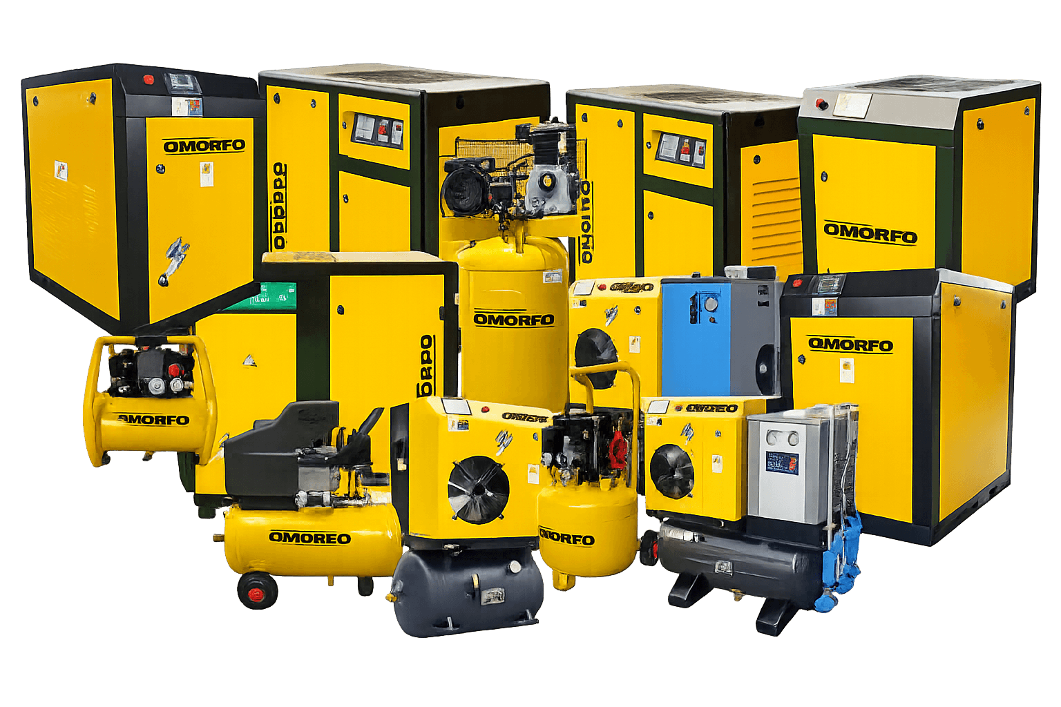 Omorfo rotary screw air compressor